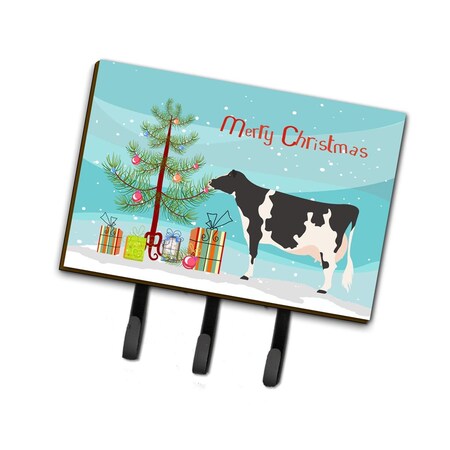 Carolines Treasures Holstein Cow Christmas Leash or Key Holder BB9189TH68